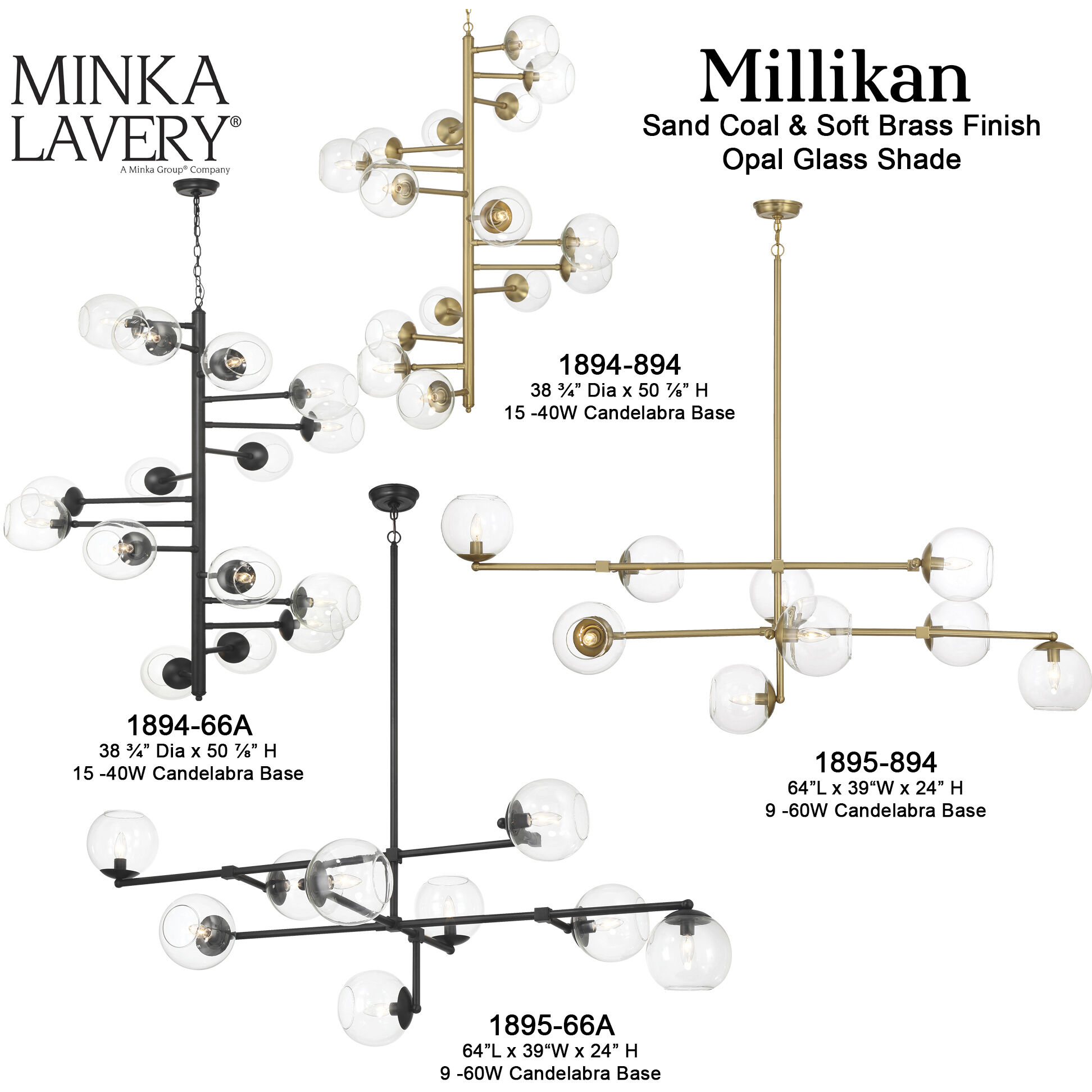 Millikan 15 Light 38.75 inch Signature Brass Pendant Ceiling Light